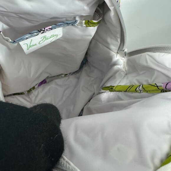 NWT Vera Bradley Lunch Bag Watercolor Insulated Lunchbox Gray - Picture 9 of 10